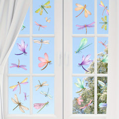3pcs Dragonfly Window Decal Self adhesive Removable PVC Sticker