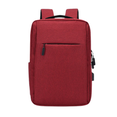 15.5 Inch Laptop Backpack Large Capacity with Charging Hole - Red
