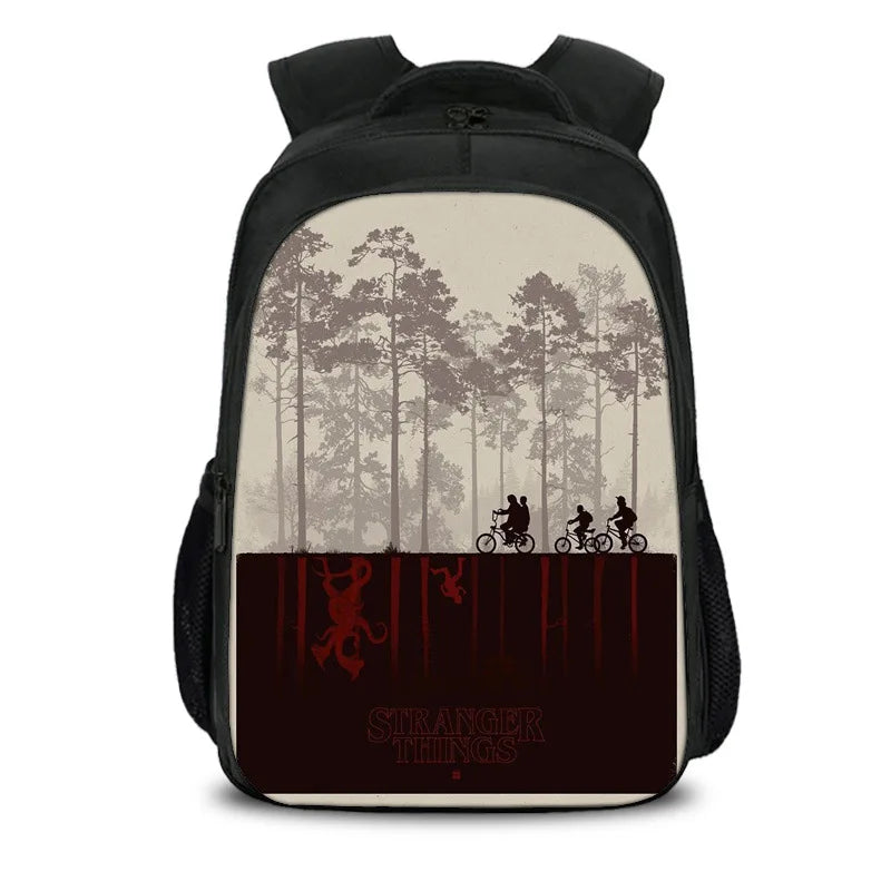 15.7" Strange Things TV Series Backpack for Boys Girls School Bag