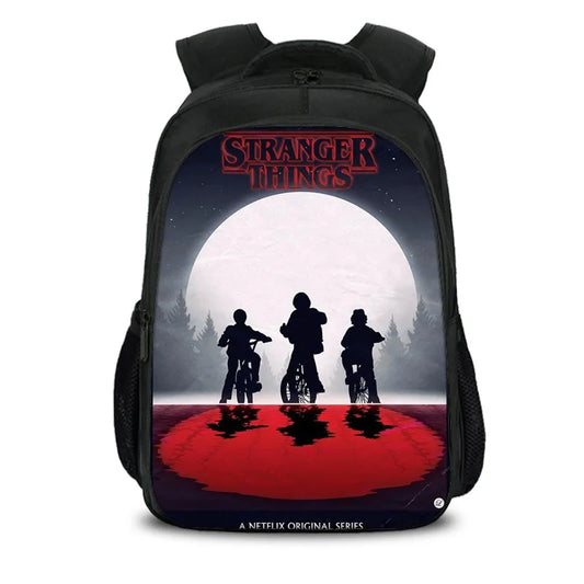 15.7" Strange Things TV Series Backpack for Boys Girls School Bag