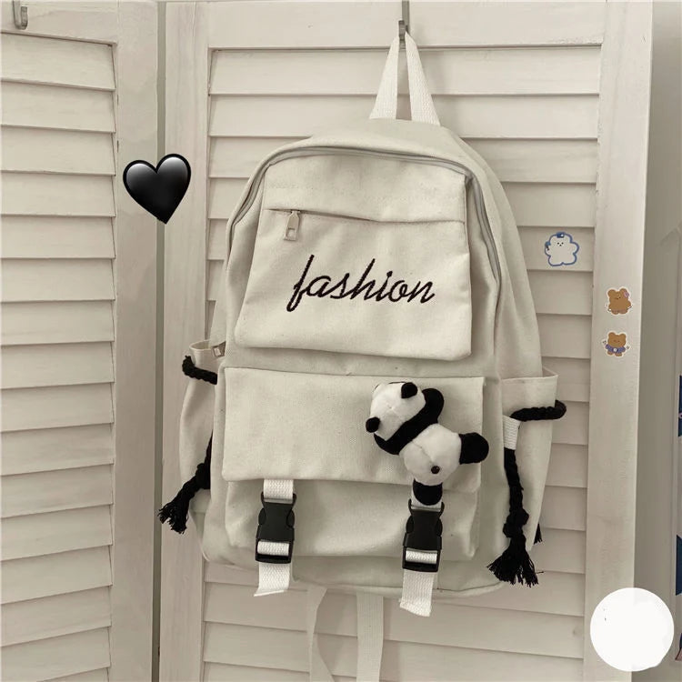 Waterproof Oxford School Bag for Teenager,Black
