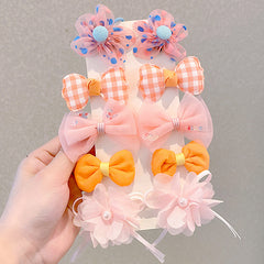 10pcs Flower Hair Clips for Girls