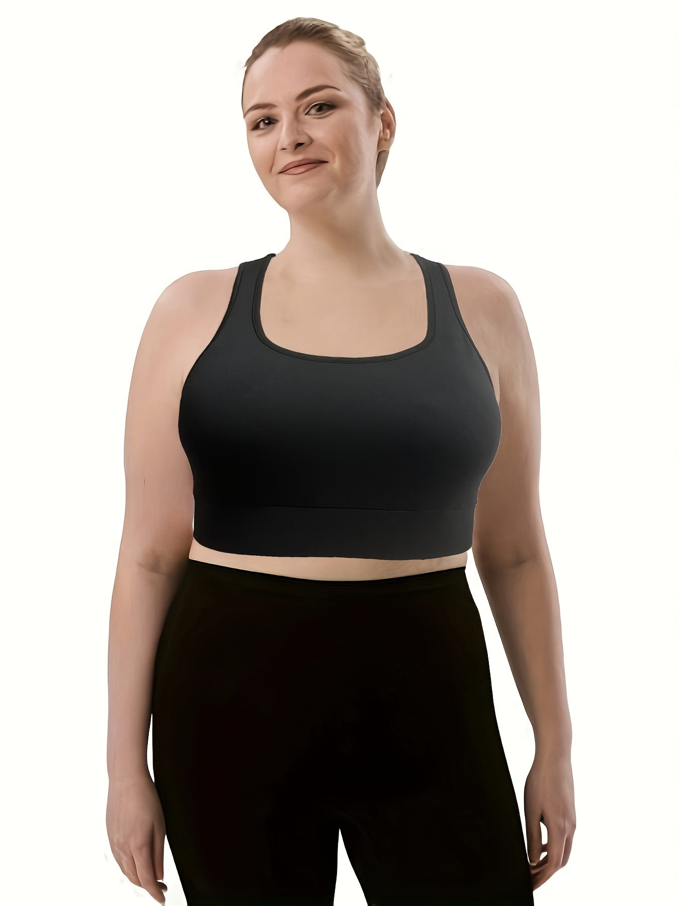  Seamless Racer Back Padded Sports Bra