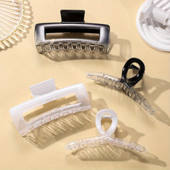 4pcs Nonslip Shark Claw Hair Claw Clip Ponytail Holder for Women Girls