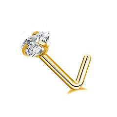 Heart Moon Butterfly CZ Nose Rings Studs 20G Stainless Steel Punk Nose Piercing