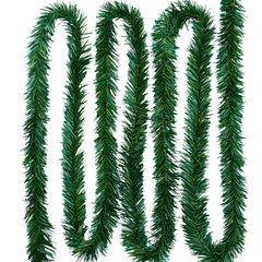 Christmas Wreath Green PVC Rattan 5.5m 18ft