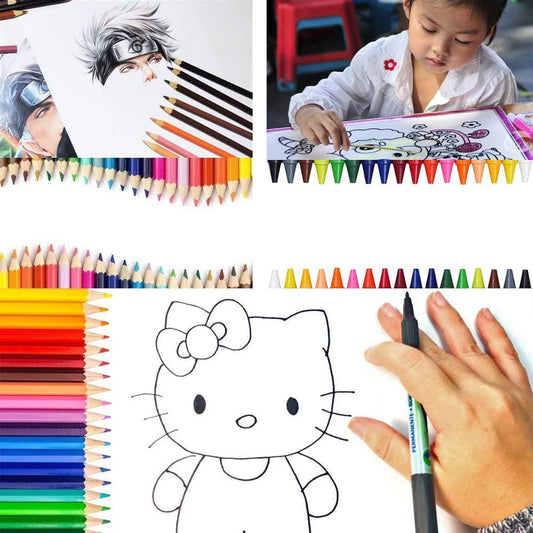 288pcs Art Drawing Set Colored Pencils, Markers, Brush Gift for Children