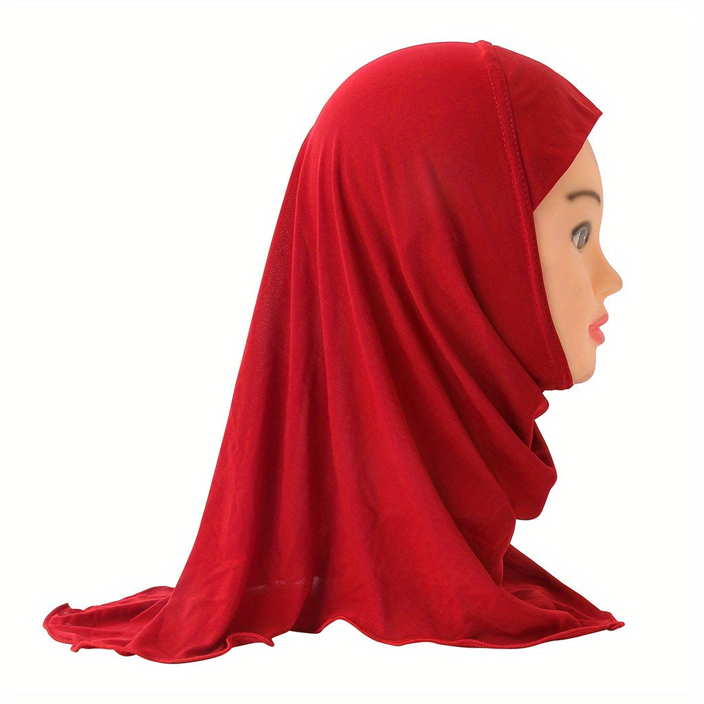 Girls Mesh Worship Hat Arabian Hijab For 2-8 Yrs