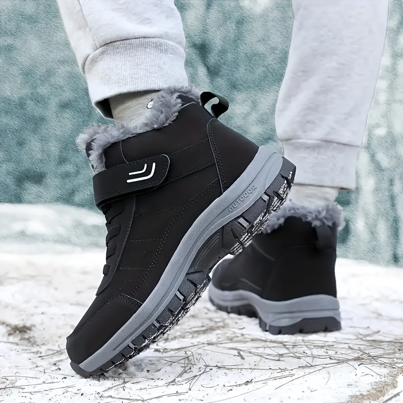 Women's Thermal Snow Boots with Hook & Loop Fastener