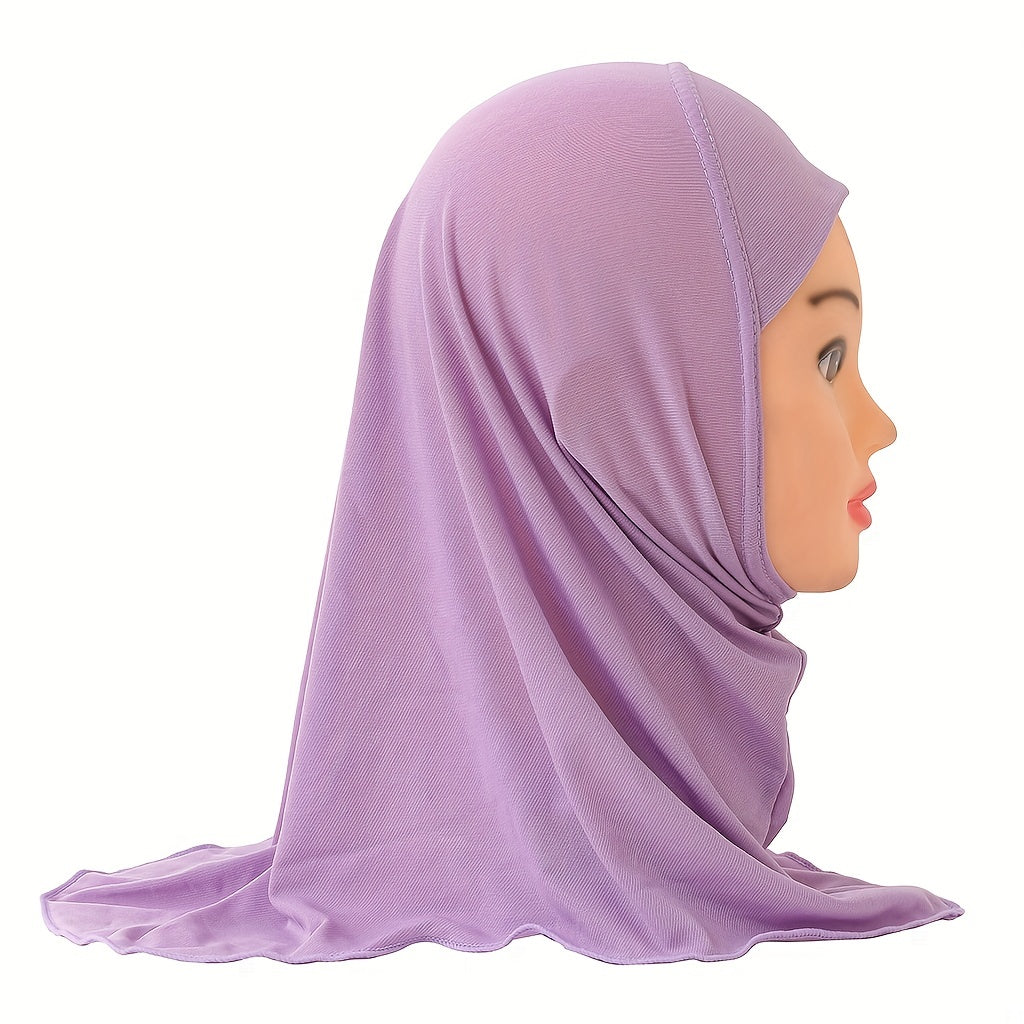 Girls Mesh Worship Hat Arabian Hijab For 2-8 Yrs