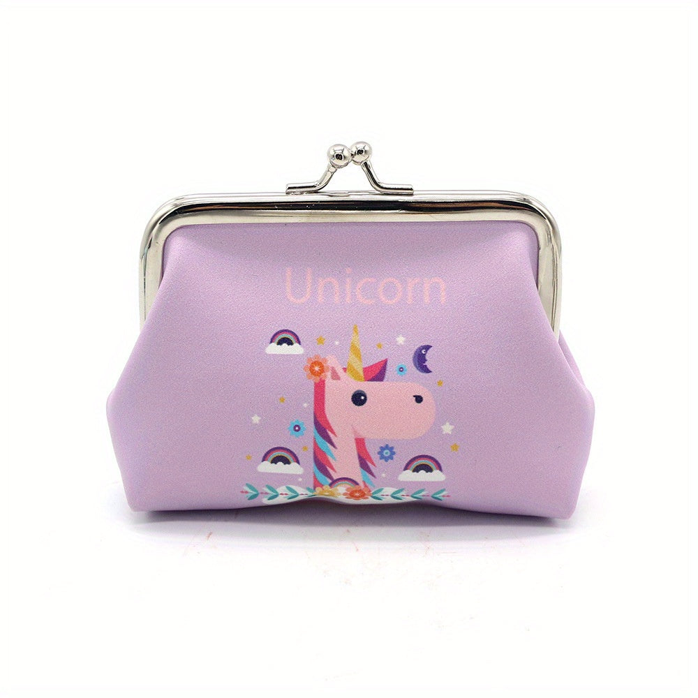 Cartoon Unicorn Coin Purse Bag Animal Pouch Key Bag Birthday Gift