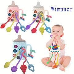 Silicone Pull String Toy for 1 Year Old Boy or Girl