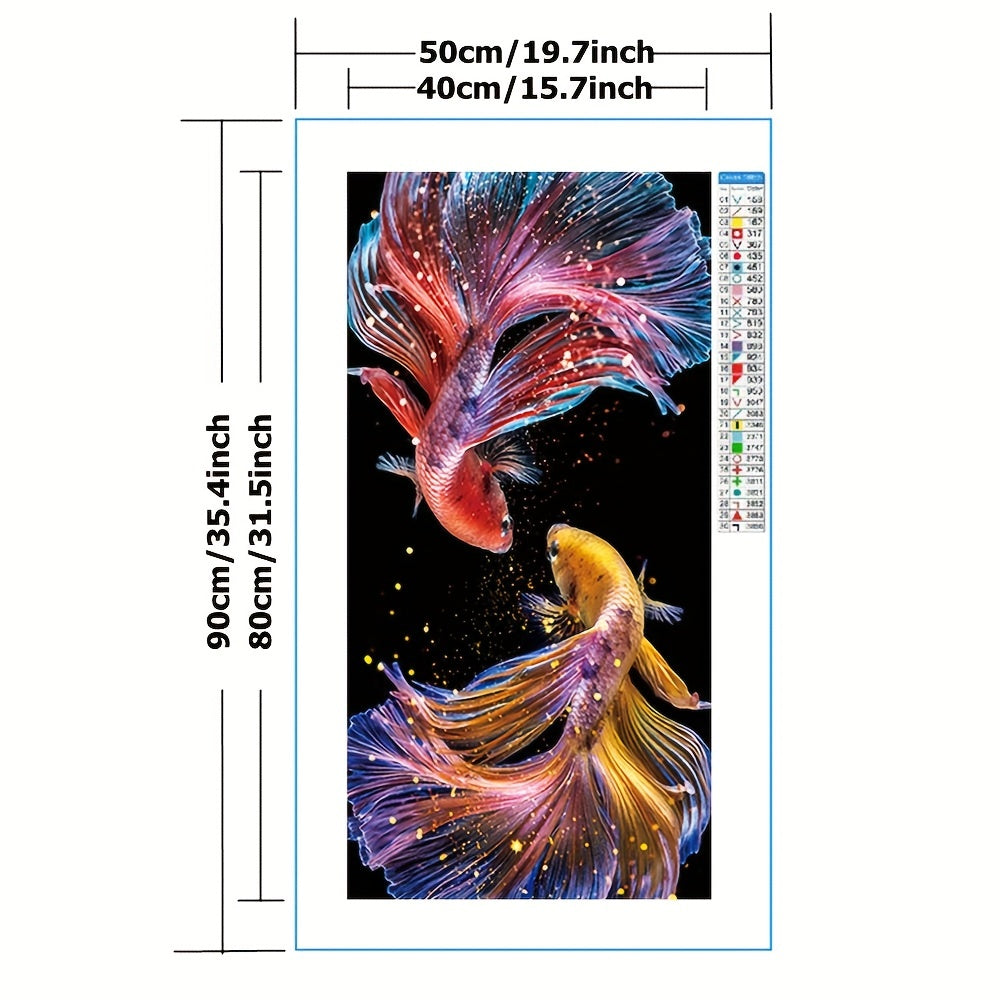 Fish Pattern Cross Stitch Kits 11CT Printed On Canvas