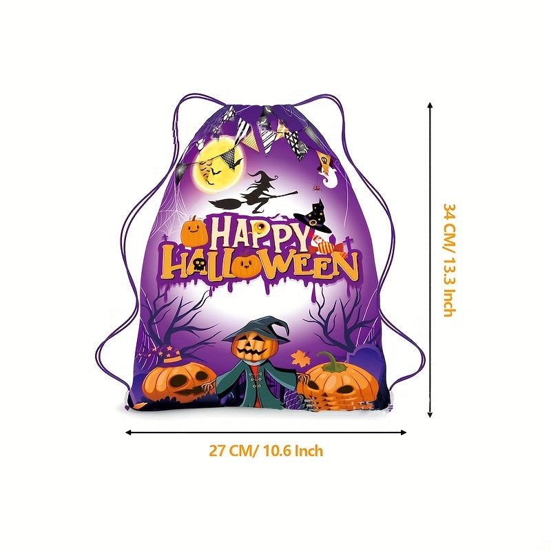 Halloween Gift Kids Drawstring Backpack Storage Bag