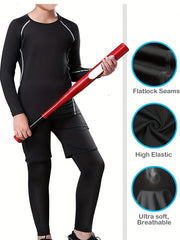 HOPLYNN Youth Compression Leggings Sports Rugby Quick-drying Leggings