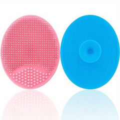 2pcs Baby Bath Silicone Brush for Dry Skin & Eczema Pink
