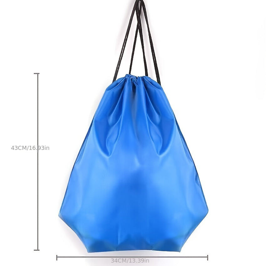 Lightweight Drawstring Gym Bag & Backpack with Multiple Pockets