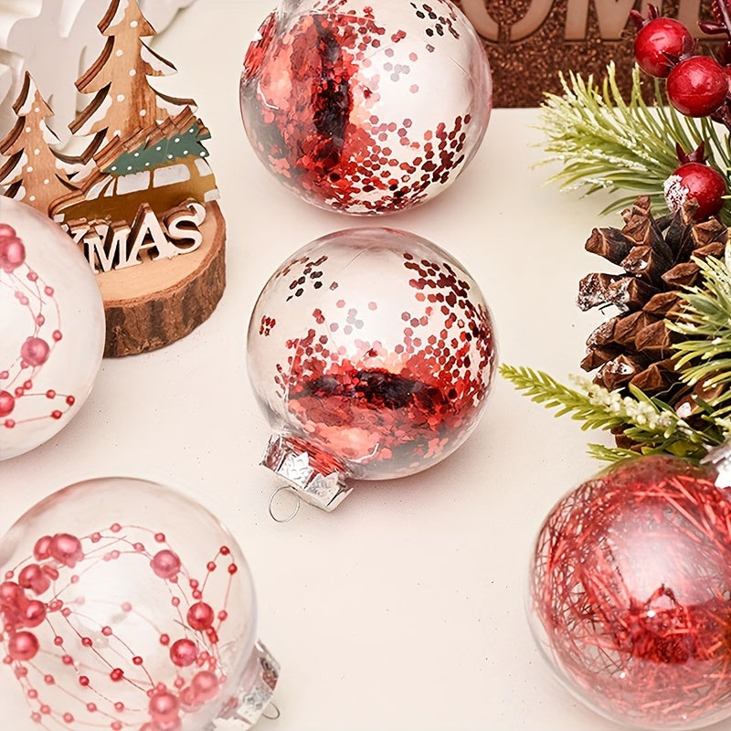 6pcs Christmas Tree Pendant Ball Family Party Decoration