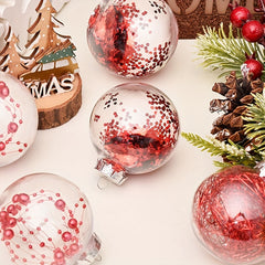 6pcs Christmas Tree Pendant Ball Family Party Decoration