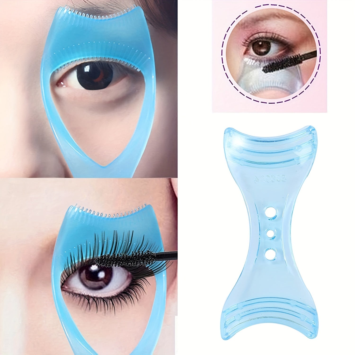 Eyelash Tool with Eyeliner Template Stencil and Comb