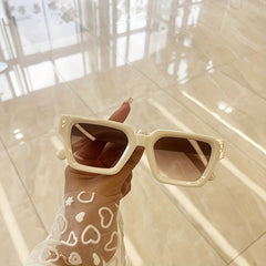 Retro Tortoiseshell Square Sunglasses UV400 Sun Shades