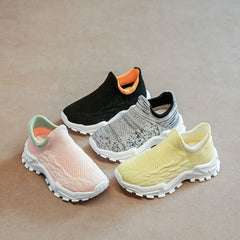 Boys Casual Knit Sneakers Lightweight Running Shoes