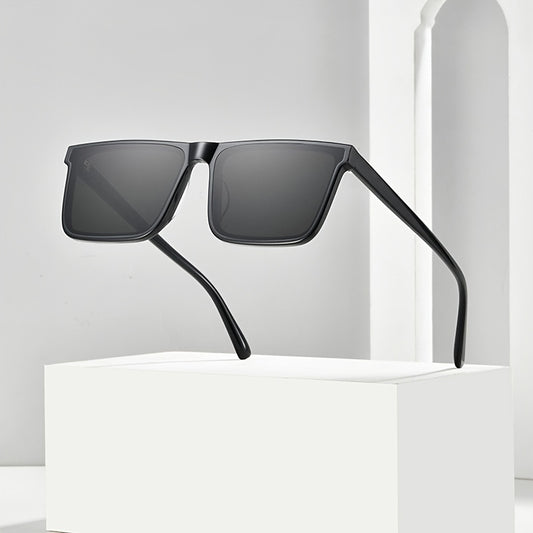 Classic Rectangle Sun Glasses for Men Outdoor Vintage Square Sunglasses