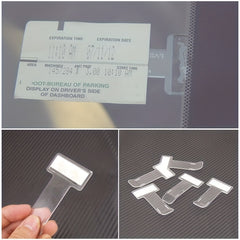 Car Parking Ticket Permit Holder Clip Sticker For Windscreen Window