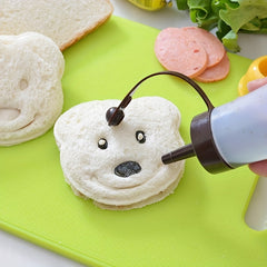 Little Bear Shape Cake Molds Sandwich Bread Maker DIY Baking Molds