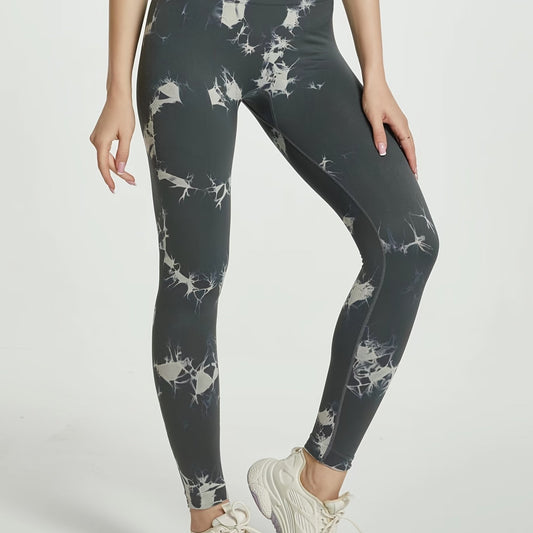 Tie Dye Yoga Tight Pants High Stretch Fitness Leggings