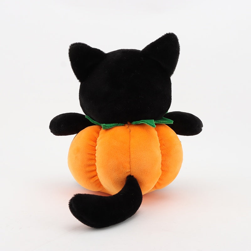 Halloween Cat Plush & Pumpkin Stuffed Animal Combo