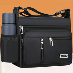 Nylon Casual Briefcase Functional Storage Organizer Messenger Bag