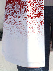  Snowman Print Long Sleeve Cardigan
