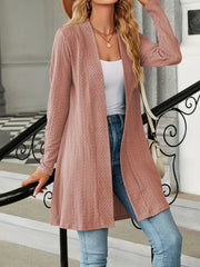 Women's Plus Jacquard Button Decor Cardigan