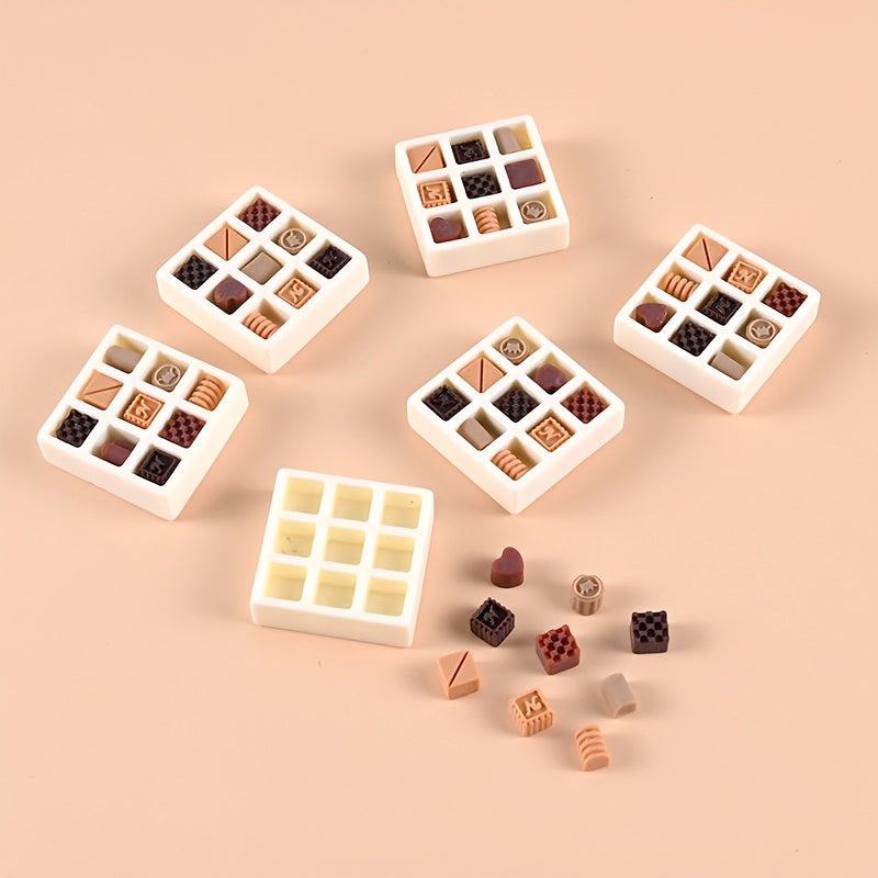 10pcs Mini Cake Decorating Plate Dollhouse Kitchen Decor