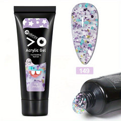Quick Nail Extension Gel 15g Crystal Sequin - Home Salon Nail Art DIY
