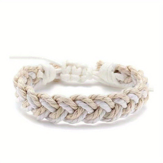 Men's Wax Rope Woven Bracelet