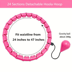 Adjustable Smart Weighted Hoola Exercise Hoop for Adults & Kids