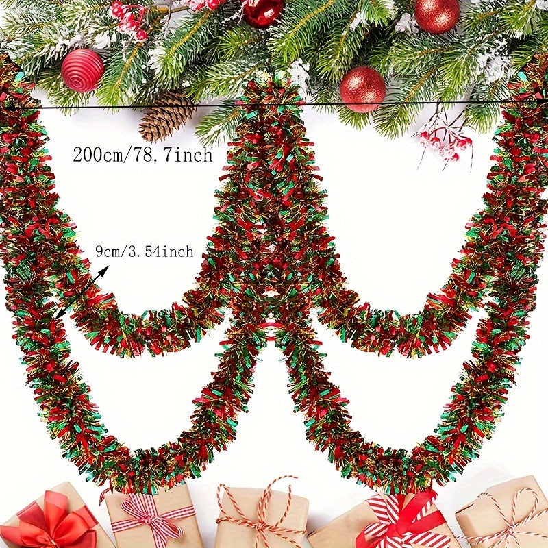 5pcs Christmas Tree Garland Decoration Indoor/Outdoor Party Decor