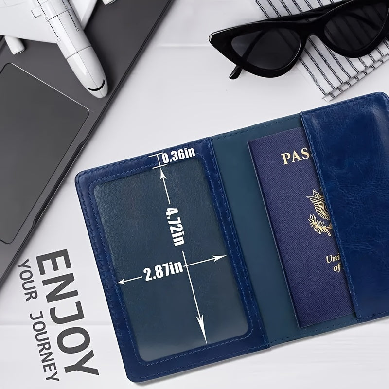Travel Lightweight Passport Card Case Solid Protector Portable Slim