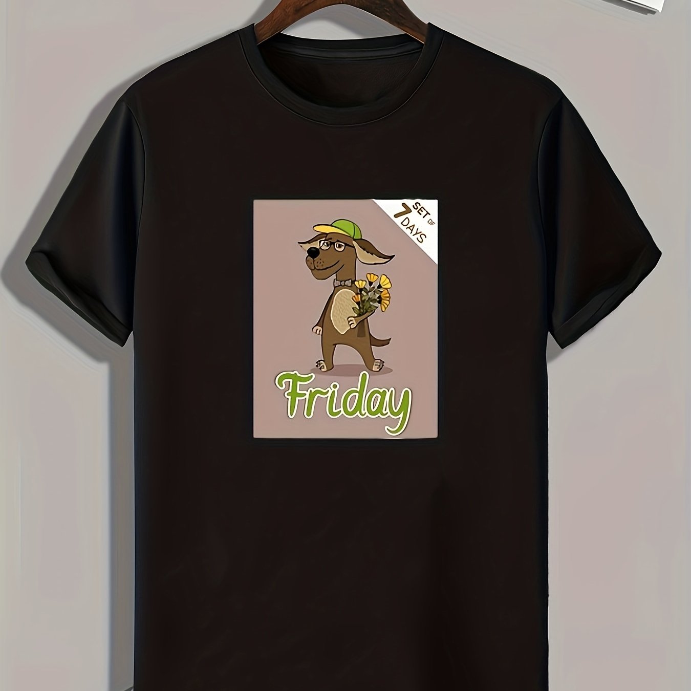 Dog Print Men's Graphic T shirt for Summer