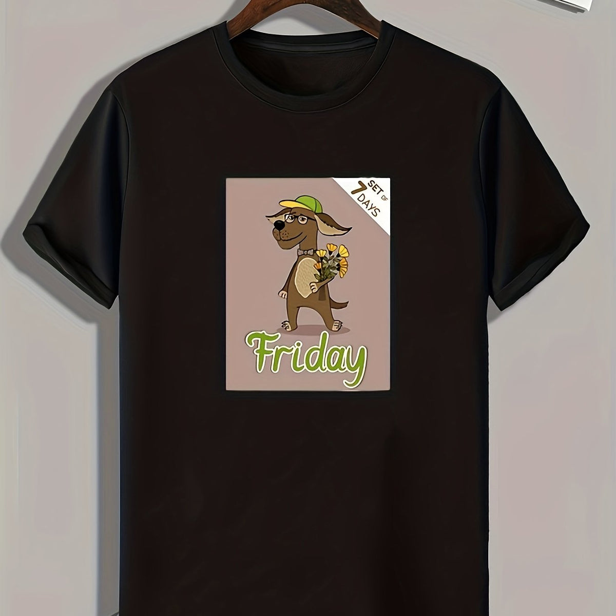 Dog Print Men's Graphic T shirt for Summer
