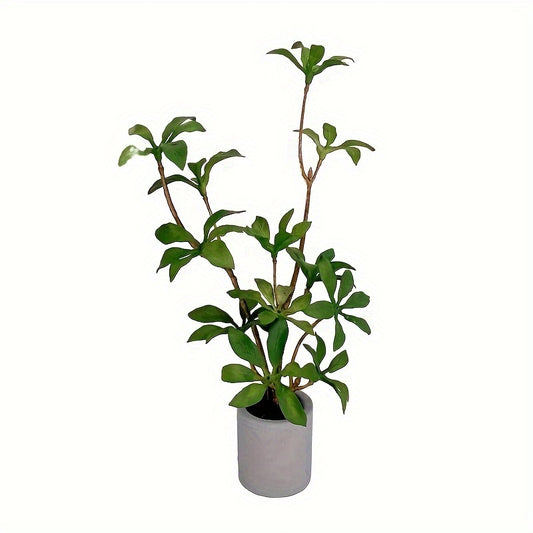 Dollhouse Potted Plant Green Leafed Bonsai Home Decor Toy