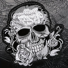 Gothic Punk Style Ghost Skull Embroidery Backpack