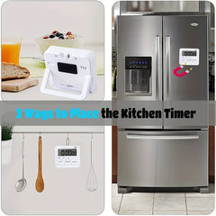 Kitchen Timer Countdown Reminder Small Clock English Version Alarm Clock