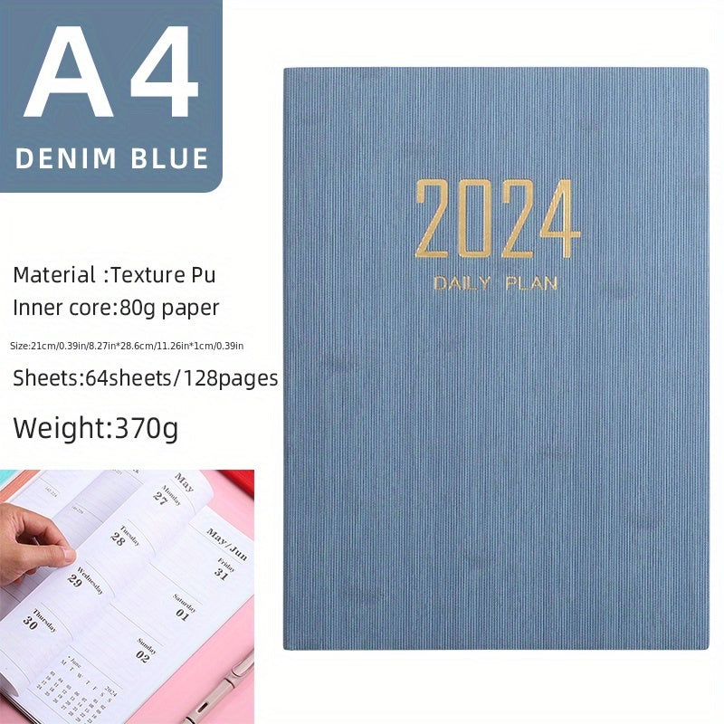 A4 English Weekly Planner Notebook for Daily Planning and Note-Taking