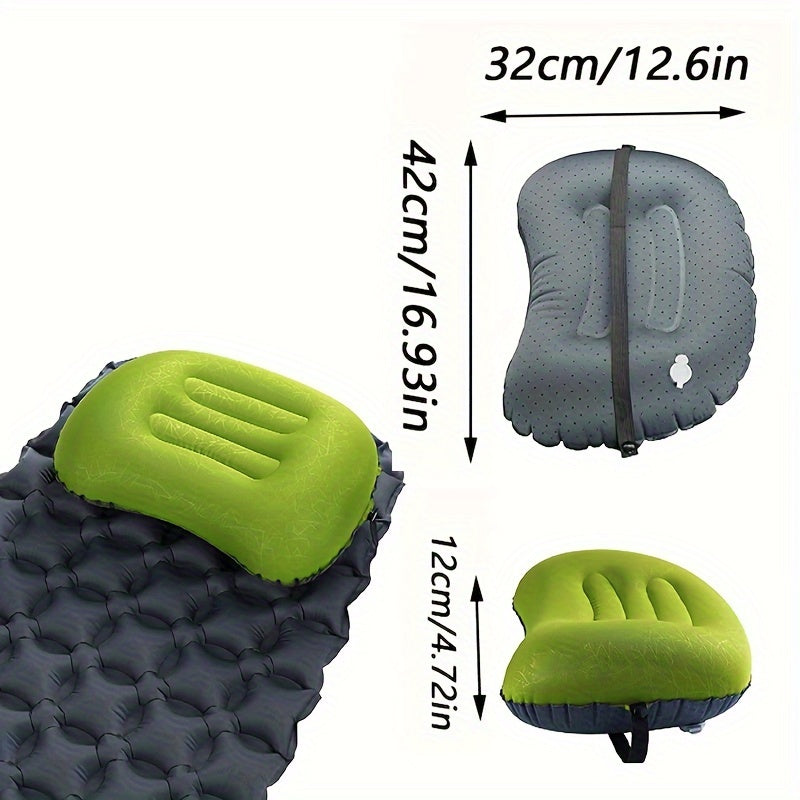 Ultralight Inflatable Camping Pillow for Neck & Lumbar Support