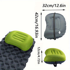 Ultralight Inflatable Camping Pillow for Neck & Lumbar Support