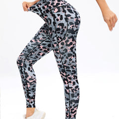 Leopard Print Yoga Pants Slim Fit Activewear Leggings