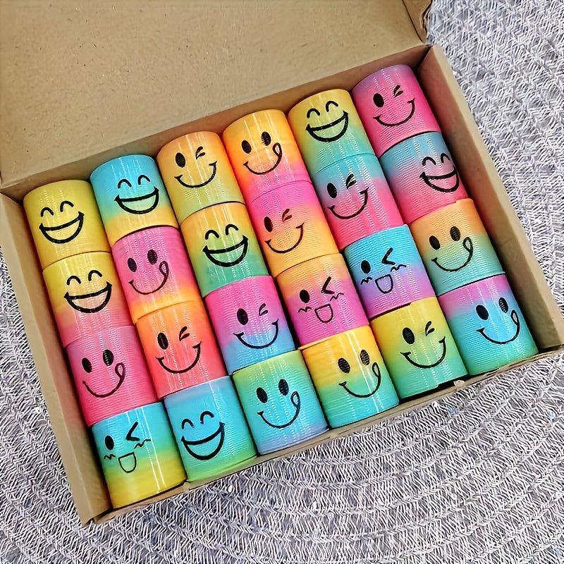 Fun Rainbow Coils Stackable Toy Set for Kids Party Carnival